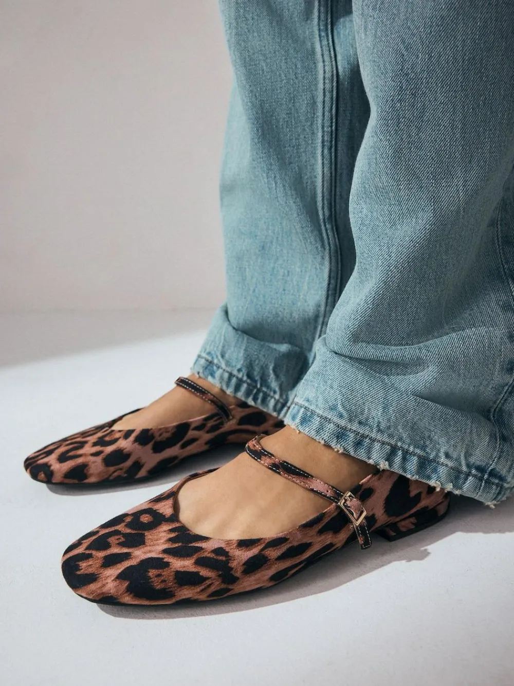 Next Standard/Wide Fit Round Toe Mary Jane Shoes^Women Wide Fit & Extra Wide Fit|Flats