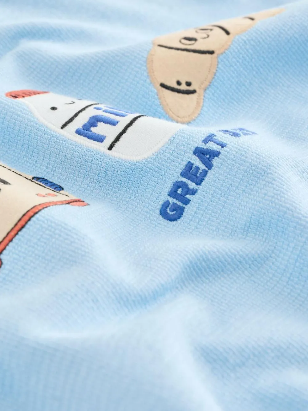 Next Light Blue Breakfast Trio Short Sleeve Appliqué T-Shirt (3mths-7yrs)^BOY Tops|T-Shirts