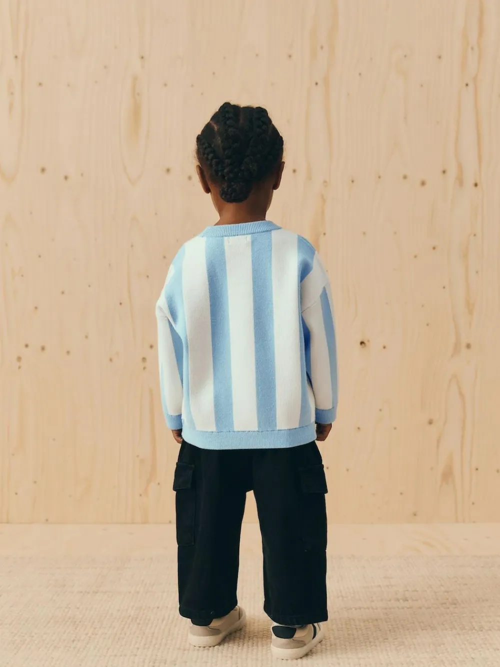Online Next Light Blue Knitted Crew Neck Jumper (3mths-7yrs)