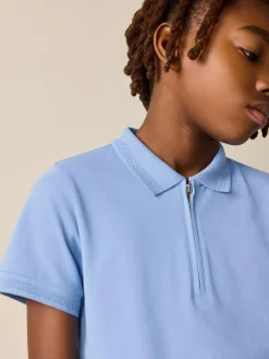 Clearance Next Short Sleeve Polo Shirt and Shorts Set (3-16yrs) Light Blue