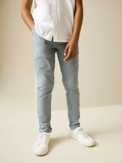 Outlet Next Light Blue Skinny Fit Stretch Chino Trousers (3-17yrs)