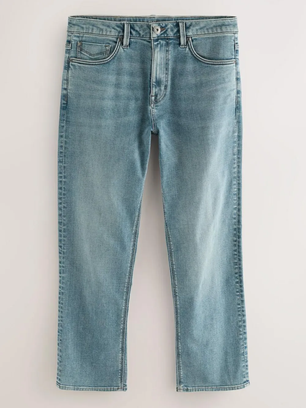 Next Light Blue Straight Fit Motionflex Jeans^ Jeans|Jeans