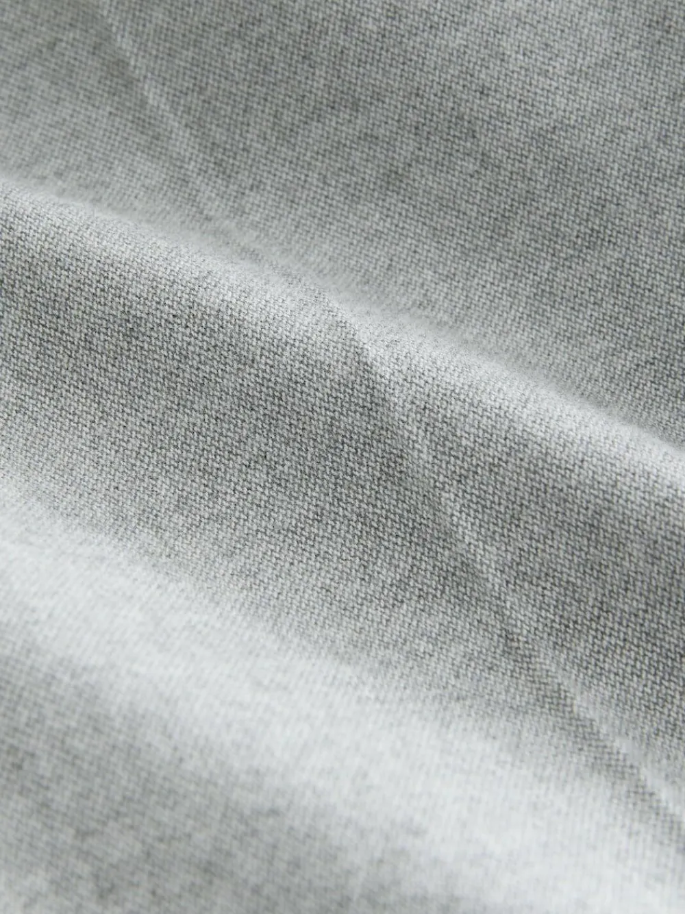 Next Regular Fit Smart Brushed Cotton Trousers Light Grey