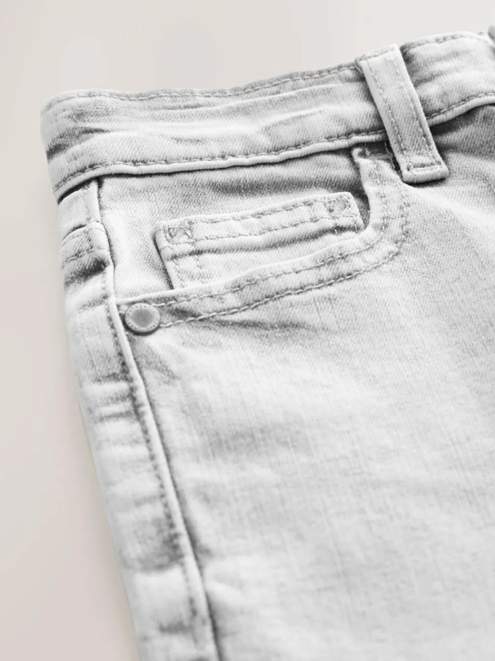 Next Light Grey Regular Fit Stretch Jeans (3-17yrs)^BOY Jeans|Jeans