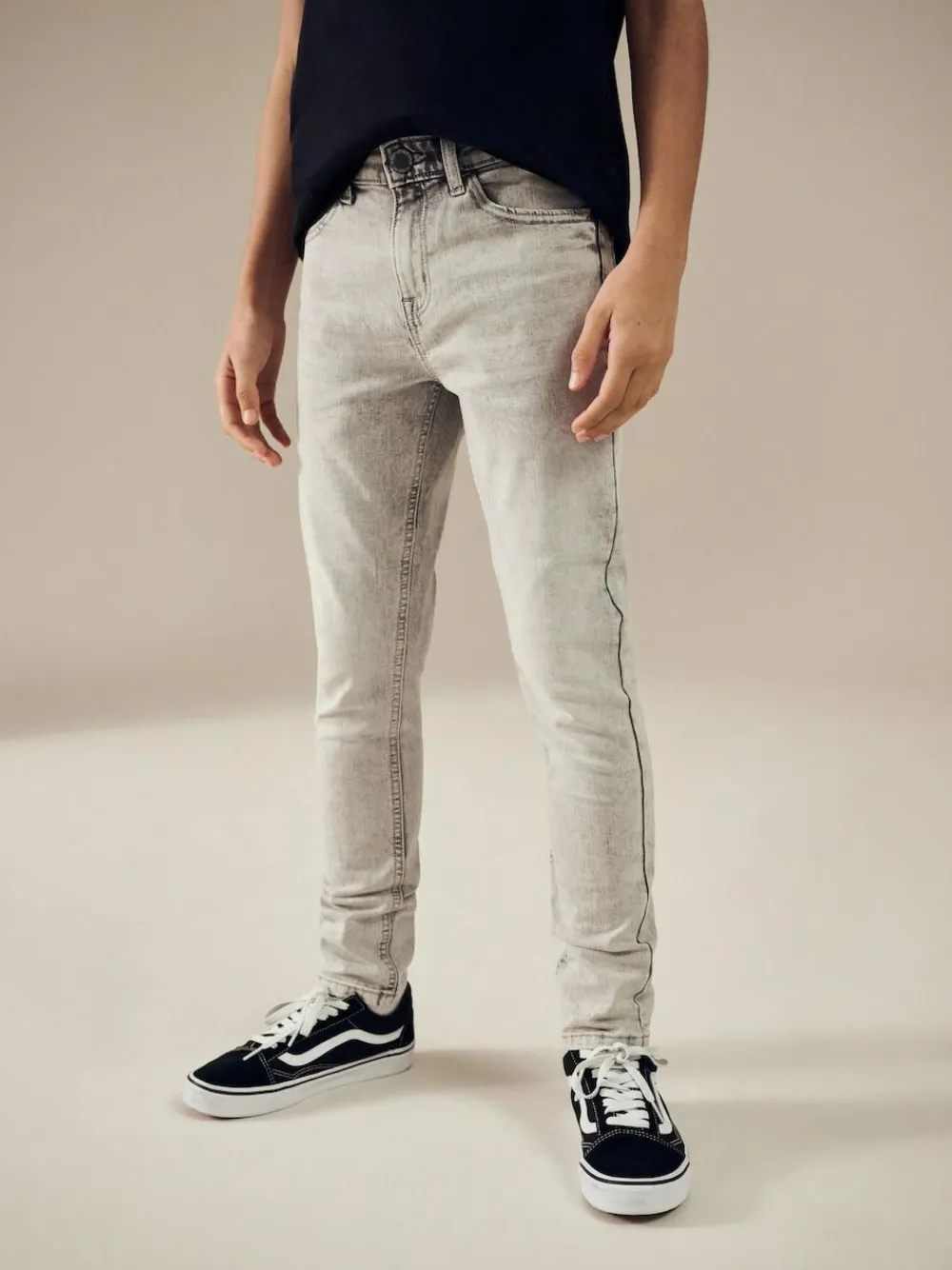 Outlet Next Light Grey Skinny Fit Stretch Jeans (3-17yrs)