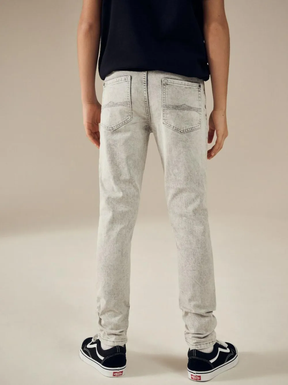 Outlet Next Light Grey Skinny Fit Stretch Jeans (3-17yrs)