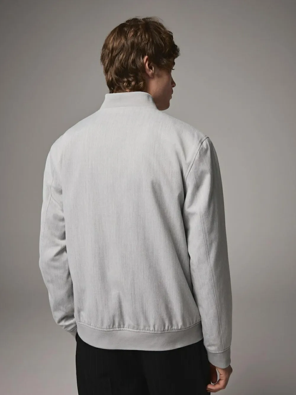 Next Light Grey Smart Bomber Jacket^ Blazers & Formal Jackets