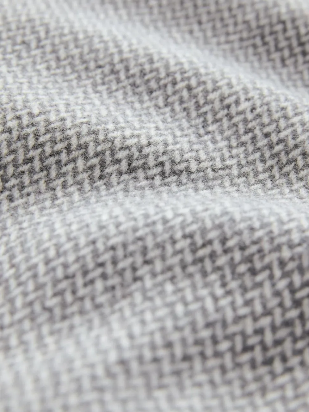 Online Next Wool Blend Mock Gilet Herringbone Padded Coat Light Grey