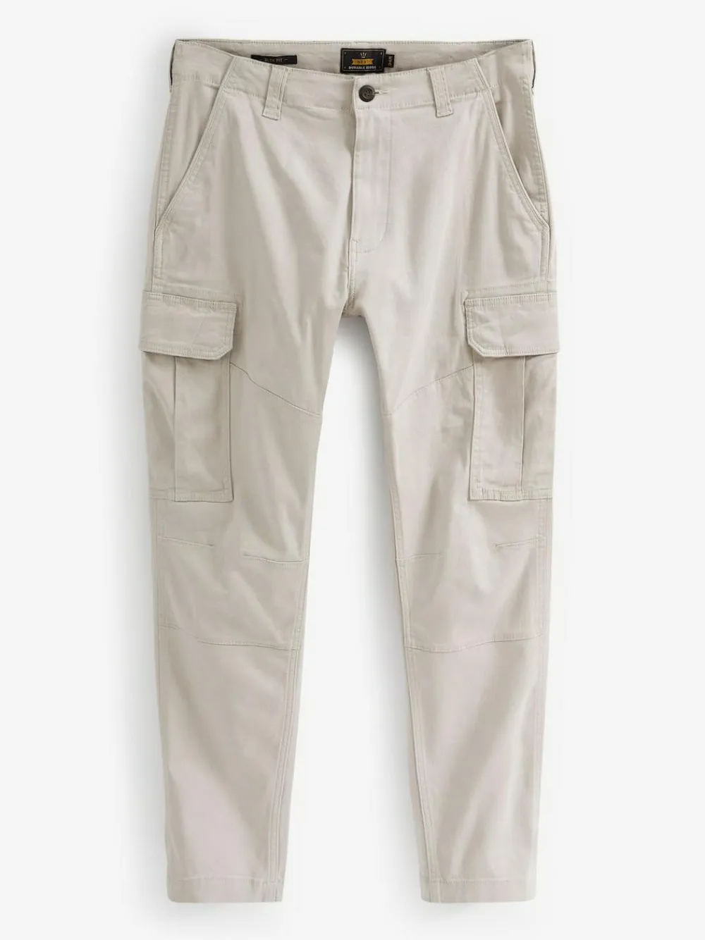 Discount Next Light Stone Slim Fit Cotton Stretch Cargo Trousers