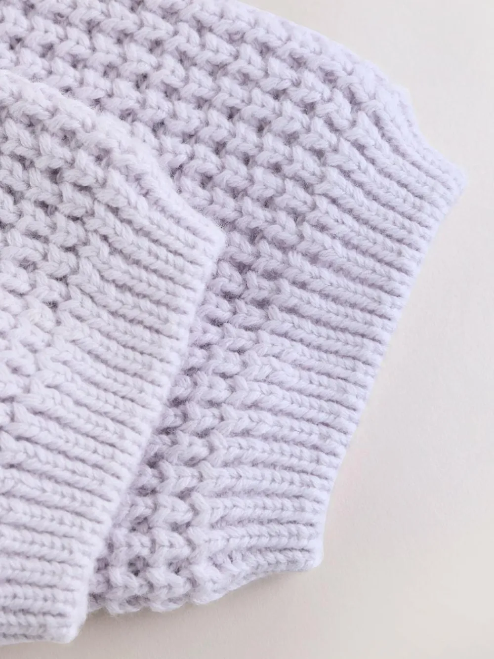 Best Next Lilac Purple Frill Collar Knitted Baby Cardigan (0mths-2yrs)