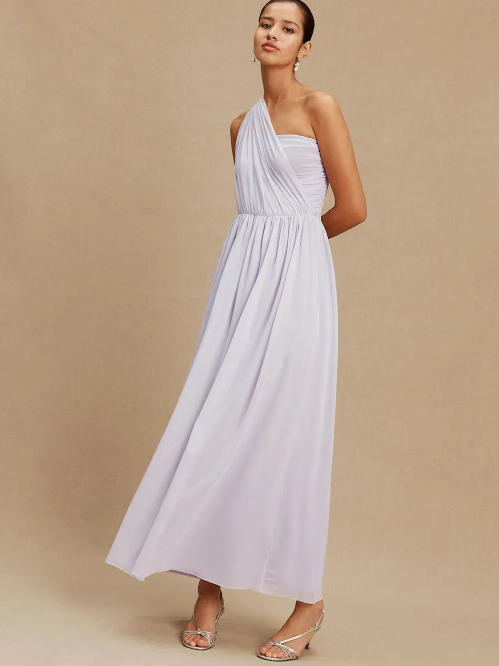 Sale Next Lilac Purple Mesh Multiway Wedding Guest Bridesmaid Maxi Dress