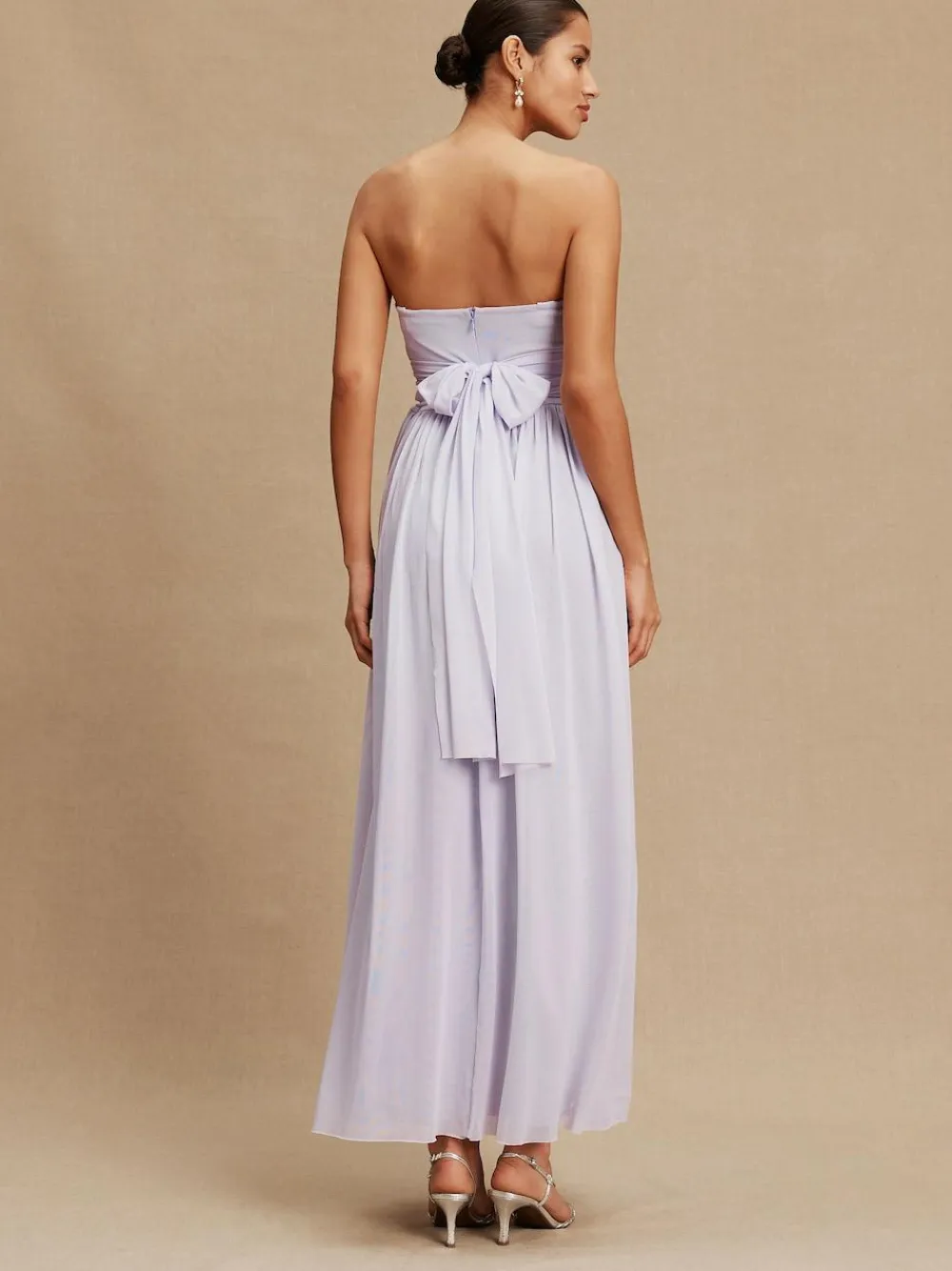 Sale Next Lilac Purple Mesh Multiway Wedding Guest Bridesmaid Maxi Dress
