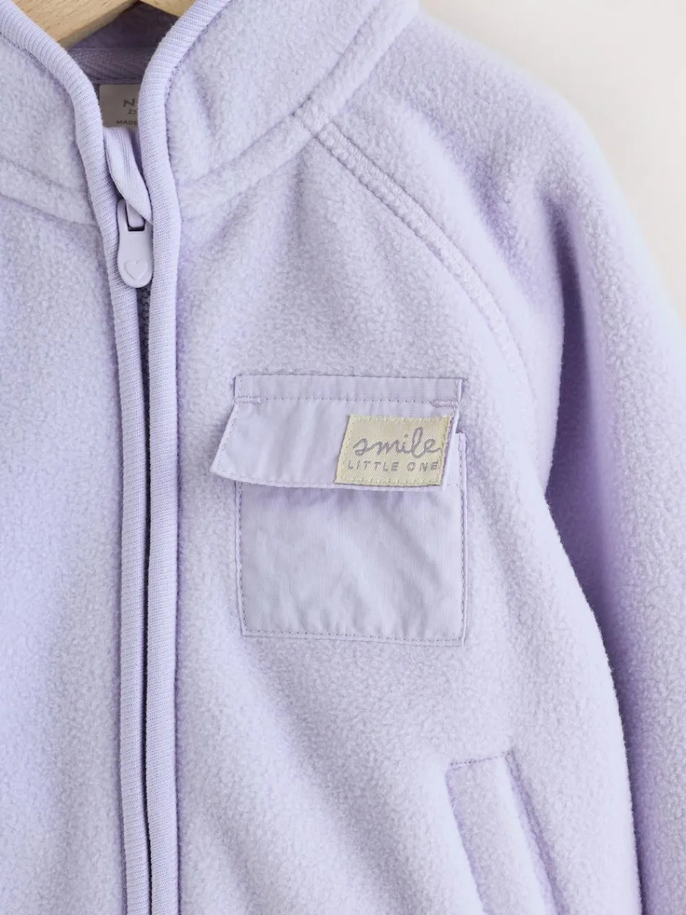 Next Lilac Purple Microfleece Baby Jacket (0mths-2yrs)^ Jackets & Coats|Snowsuits & Coats