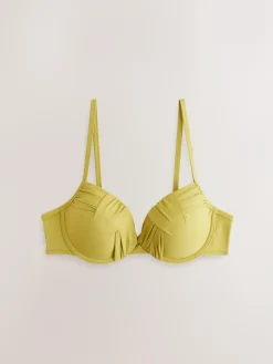 Next Draped Padded Shaping Wired Bikini Top^Women Swimwear
