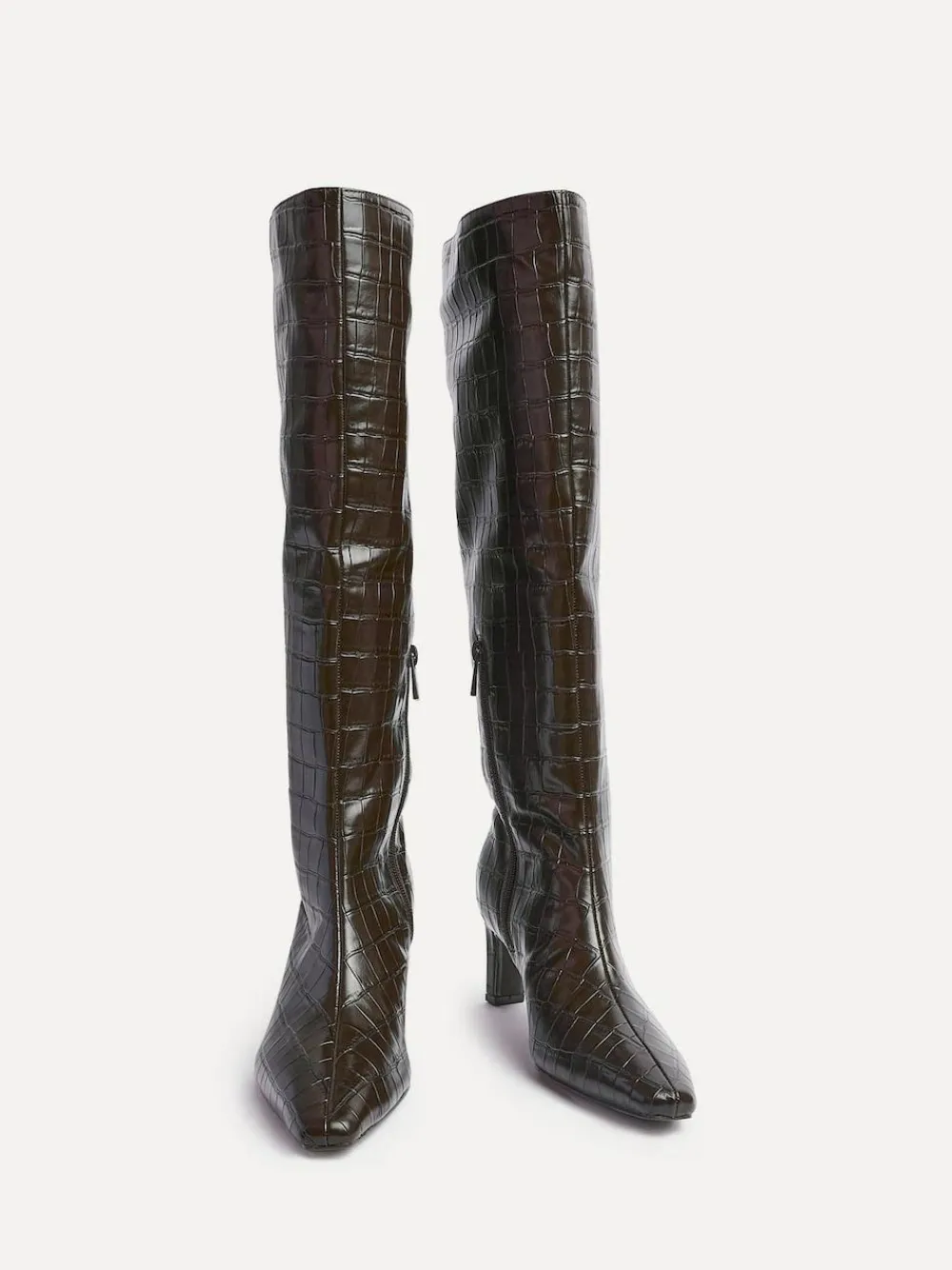 Linzi High Leg Uptown Slim Block Heel High Leg Boots^Women Boots & Wellies|Boots