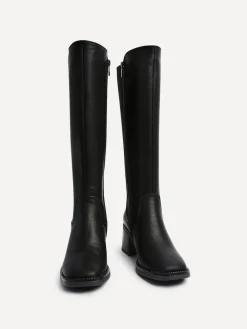 Linzi Reason Block Heel High Leg Boots With Back Stretch Panel^Women Boots & Wellies|Boots
