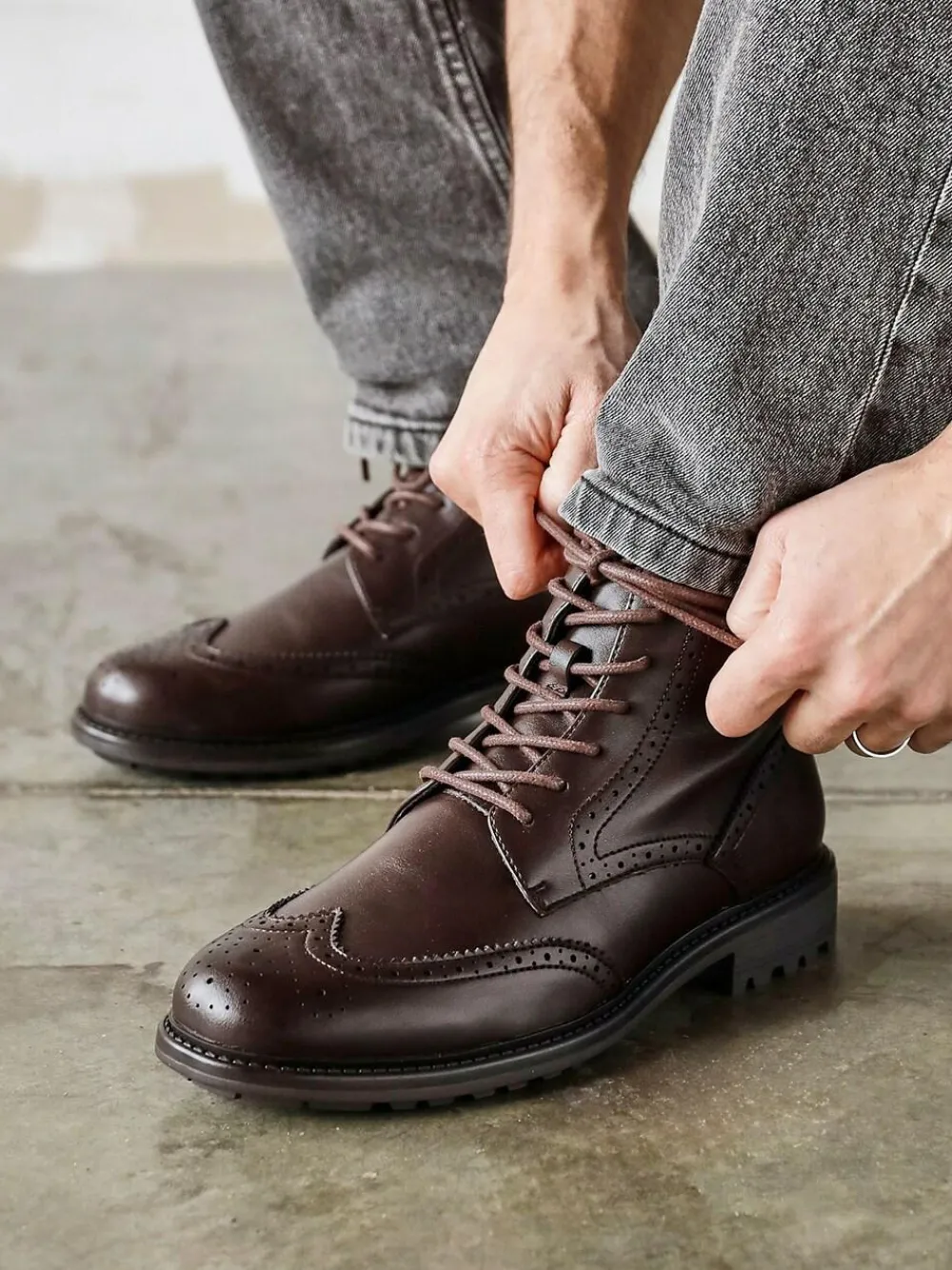 Linzi Leonardo Brogue Boots^ Boots|Boots
