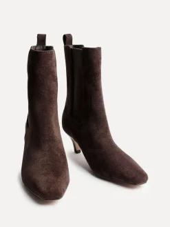 Clearance Linzi Ritual Kitten Heeled Chelsea Boots Brown