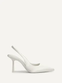 Linzi Ivory Matched Bridal Sling Back Court Heels^Women Heels