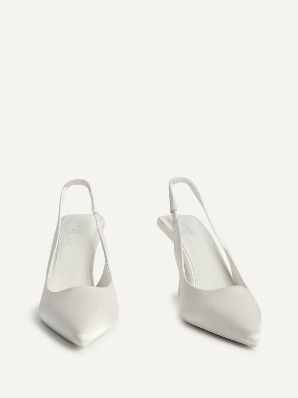 Linzi Ivory Matched Bridal Sling Back Court Heels^Women Heels