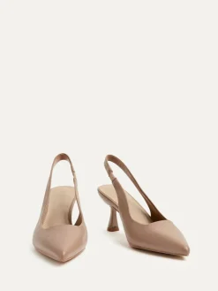 Discount Linzi Mocha Presley Stiletto Pointed Court Heels