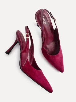Linzi Wink Suede And Patent Mix Court Heels^Women Heels