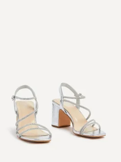 Linzi Kira Strappy Diamante Block Heeled Sandals^Women Heels