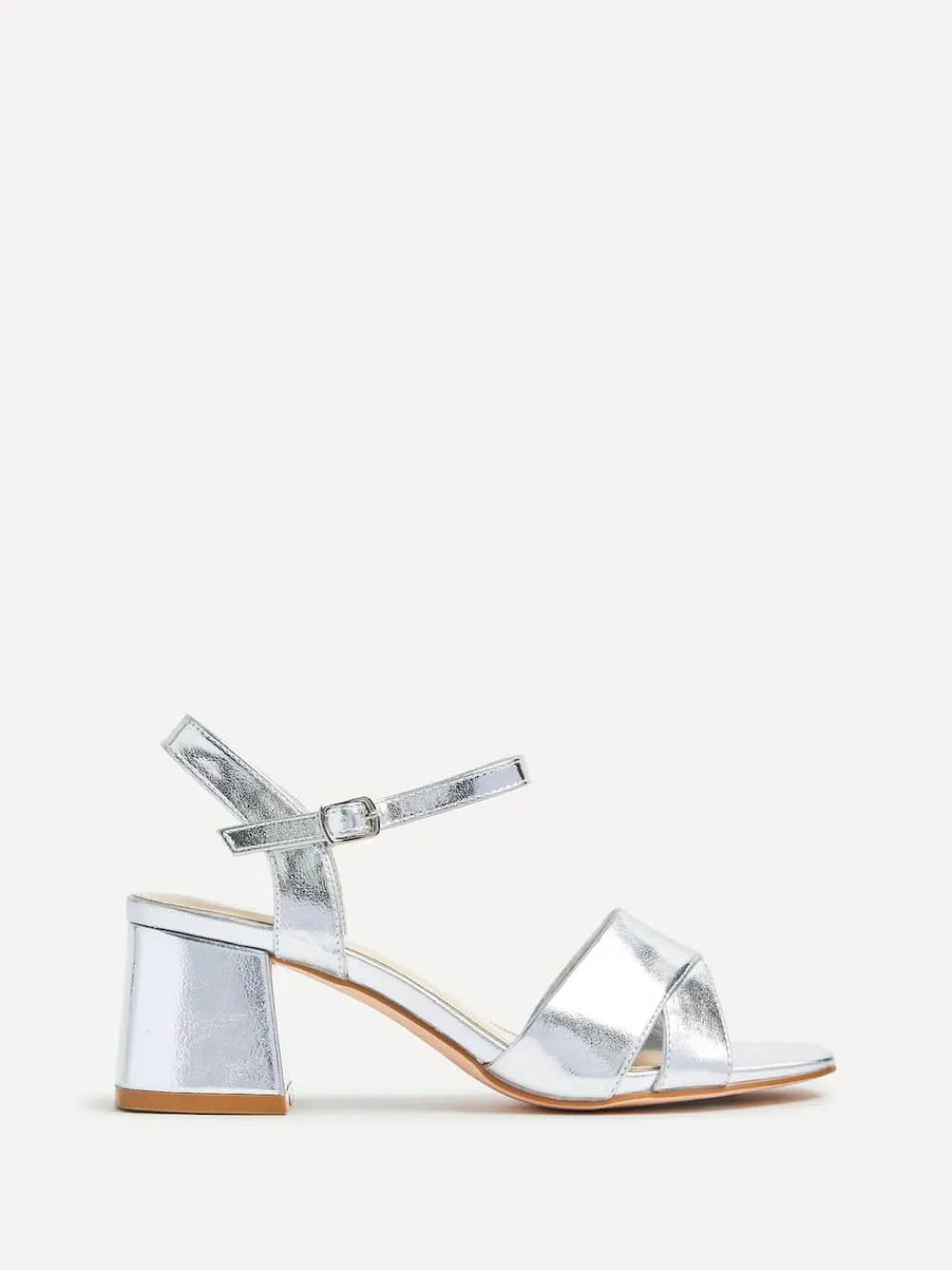 Linzi Vivian Wide Fit Heeled Sandals With Crossover Front Strap^Women Wide Fit & Extra Wide Fit|Heels