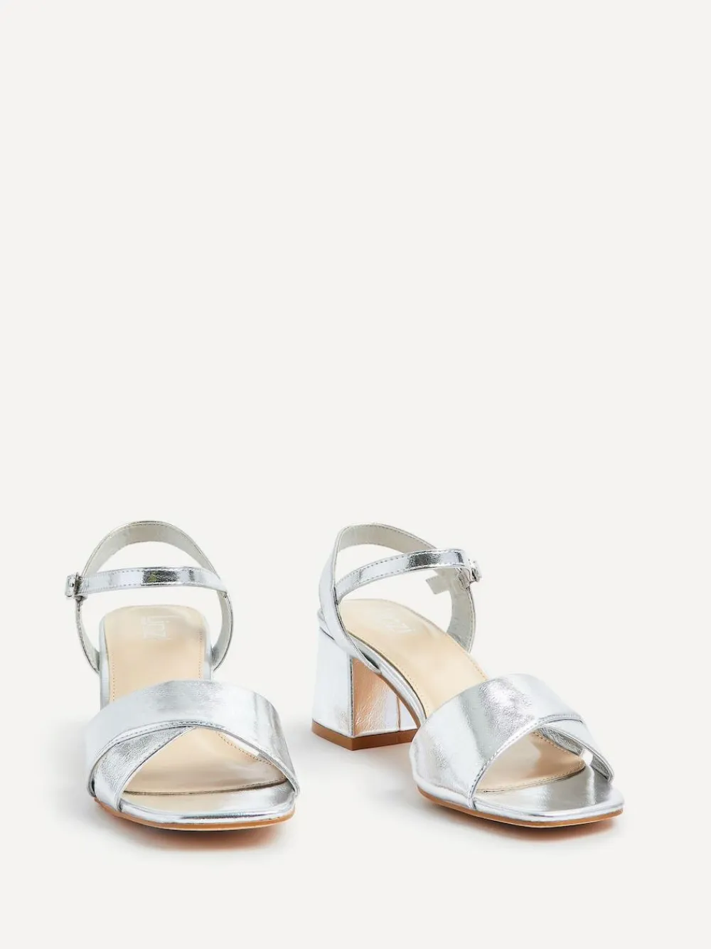 Linzi Vivian Wide Fit Heeled Sandals With Crossover Front Strap^Women Wide Fit & Extra Wide Fit|Heels