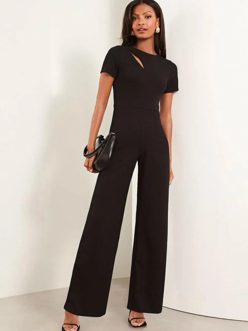 Lipsy Short Sleeve Splice Jumpsuit^Women Jumpsuits & Playsuits