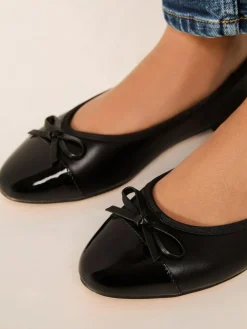 Lipsy Wide Fit Patent Toecap Ballerinas^Women Wide Fit & Extra Wide Fit|Heels