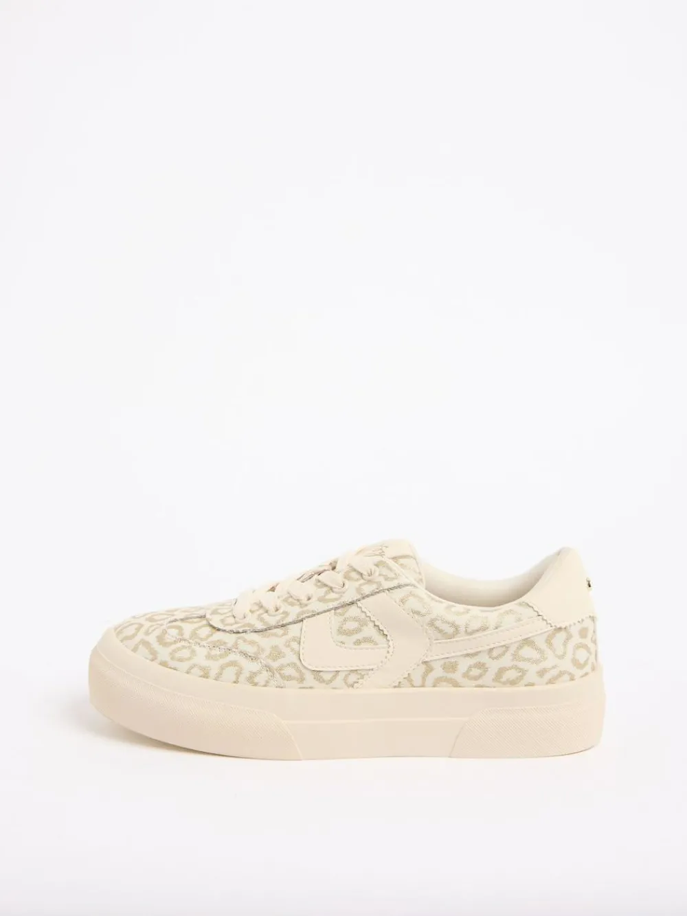 Clearance Lipsy Standard Fit Chunky Canvas Lace Up Sports Trainers Neutral