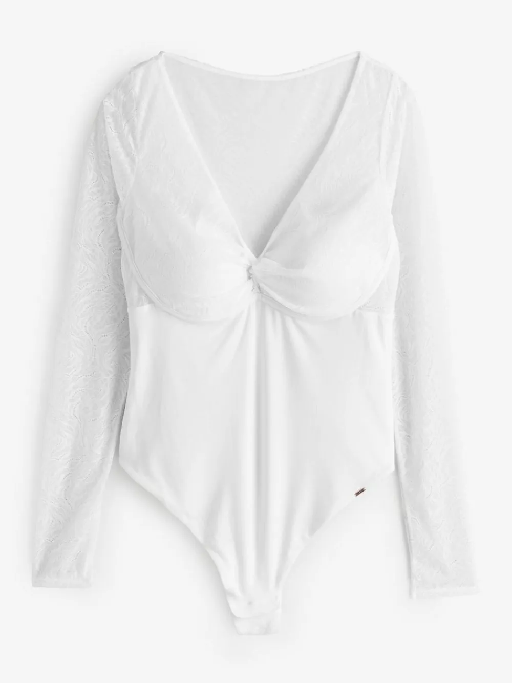 Lipsy Lace Long Sleeve Padded Thong Bodysuit^Women All Lingerie