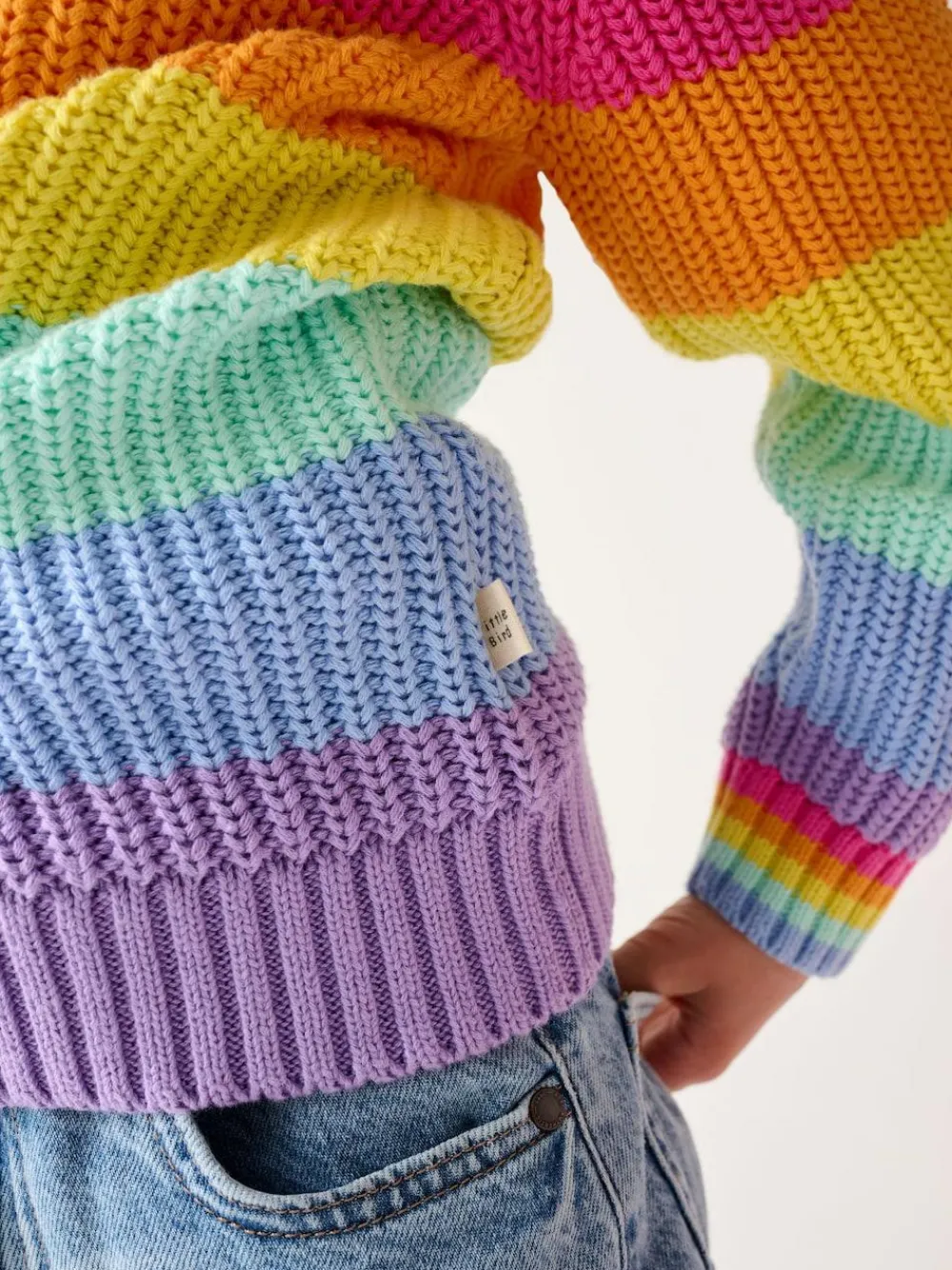 Little Bird by Jools Oliver Knitted Colourblock Jumper^ Nightwear|Knitwear