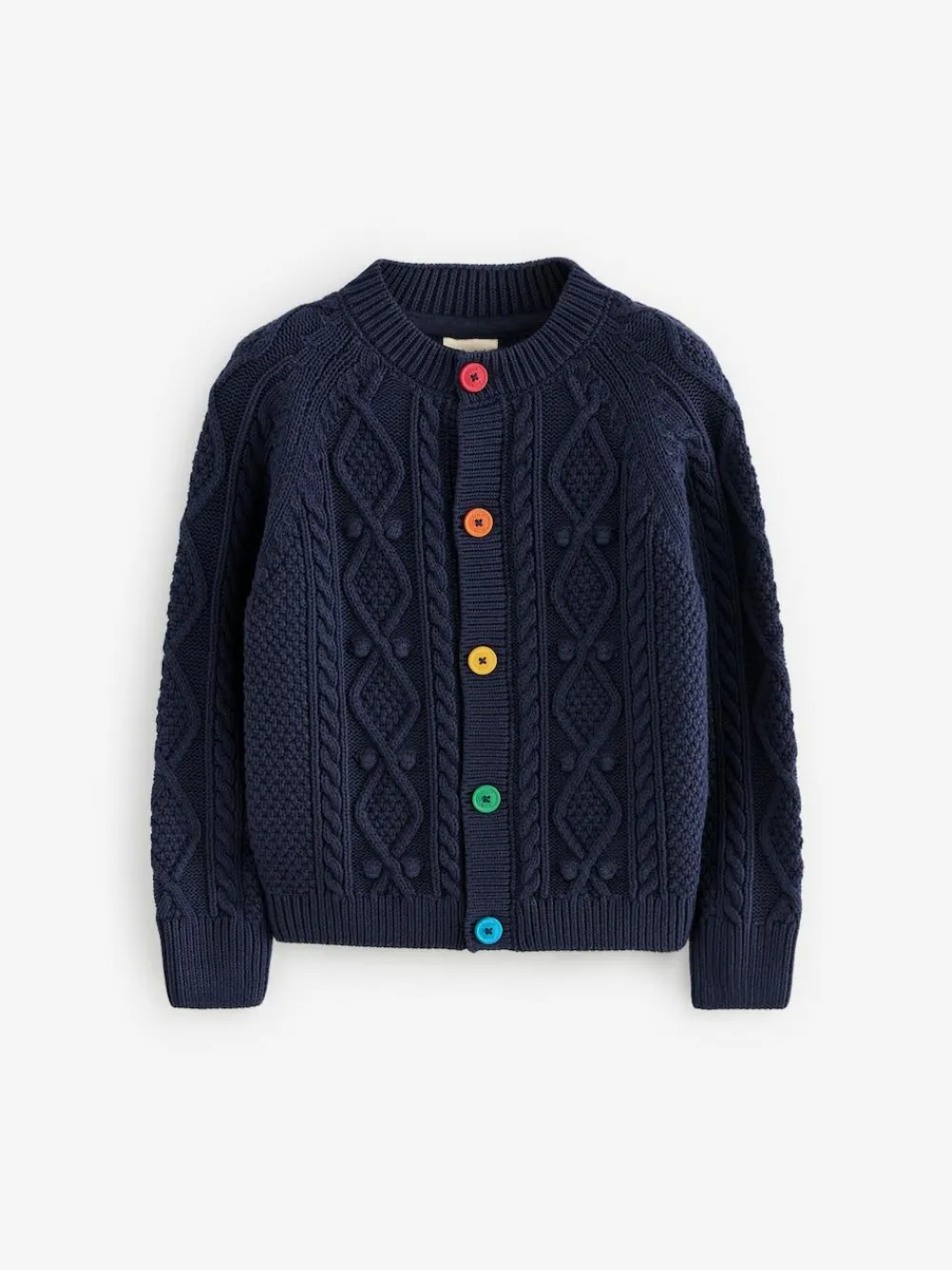 Little Bird by Jools Oliver Knitted Cable Cotton Cardigan^BOY Knitwear|Knitwear