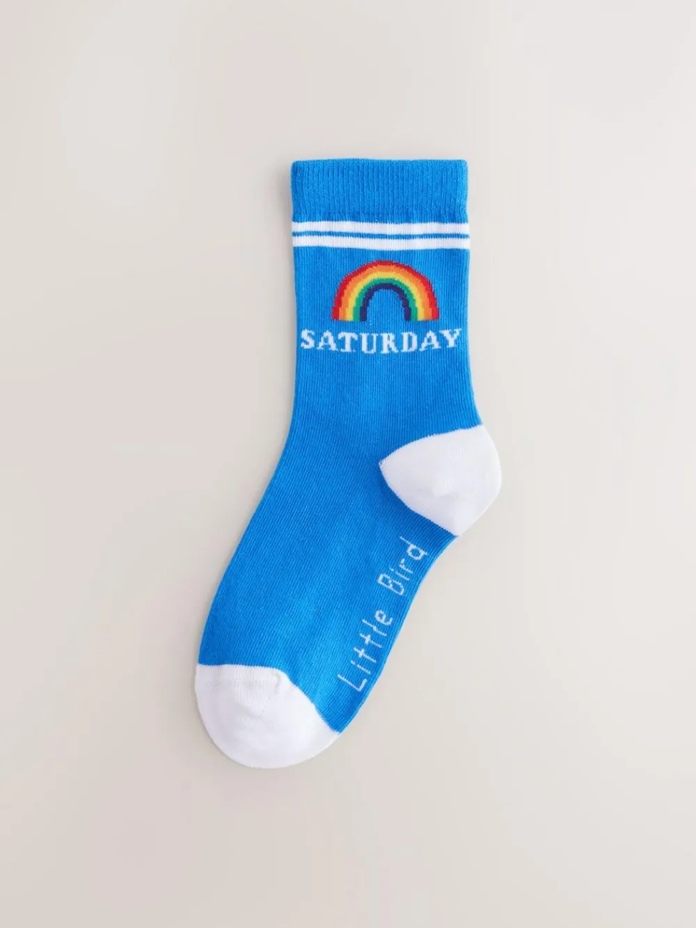 Best Little Bird by Jools Oliver Multi Bright Rainbow Days Of The Week Socks 7 Pack