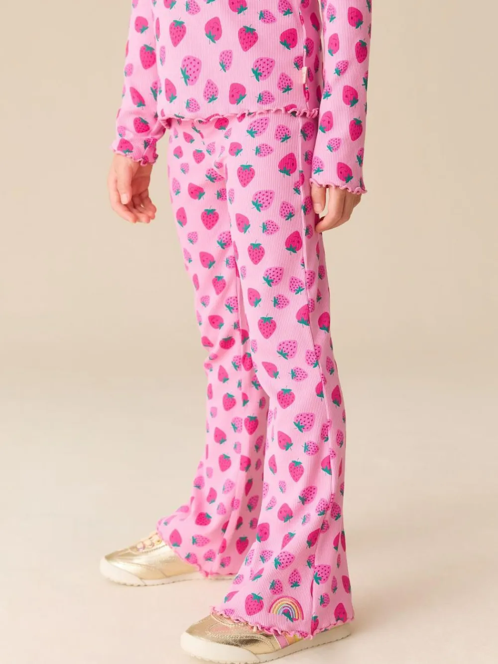 Discount Little Bird by Jools Oliver Fruity Ribbed Jersey Kickflare Leggings 3 Pack