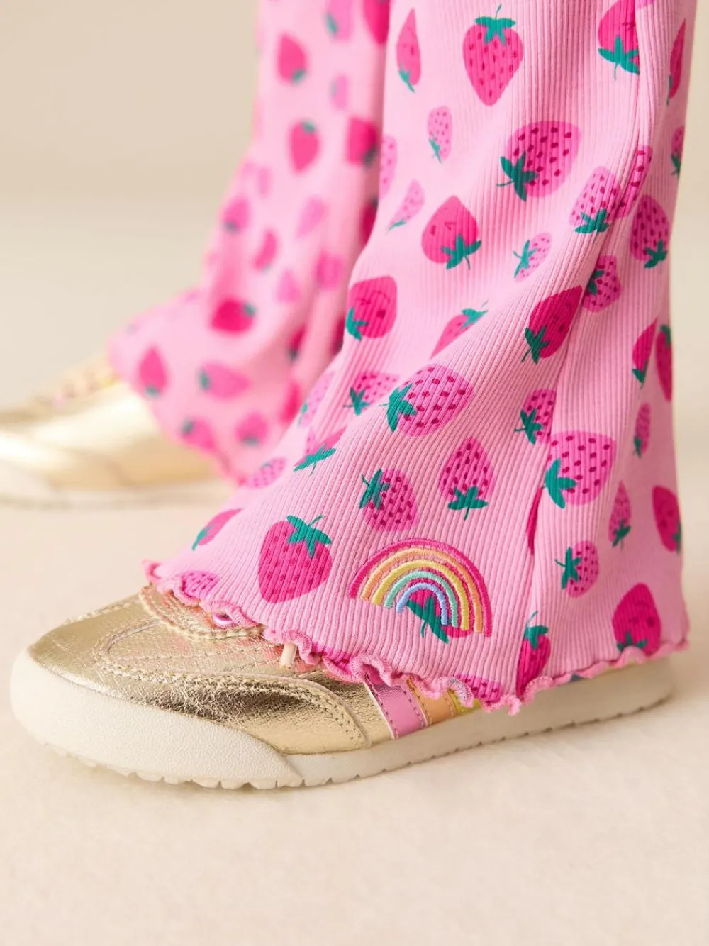 Discount Little Bird by Jools Oliver Fruity Ribbed Jersey Kickflare Leggings 3 Pack