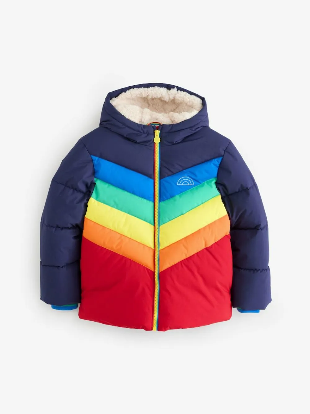 Online Little Bird by Jools Oliver Multi Bright Chevron Shower Resistant Padded Coat