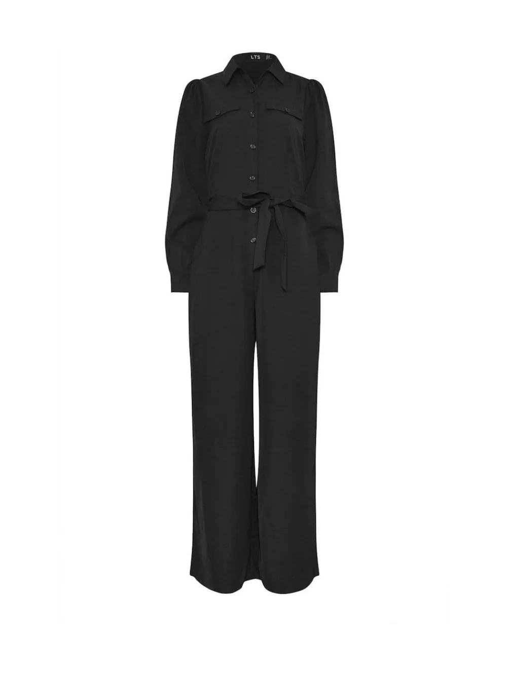 New Long Tall Sally Black Long Sleeve Button Jumpsuit