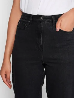 Long Tall Sally Black Mom UNA Stretch Jeans^Women Jeans|Jeans