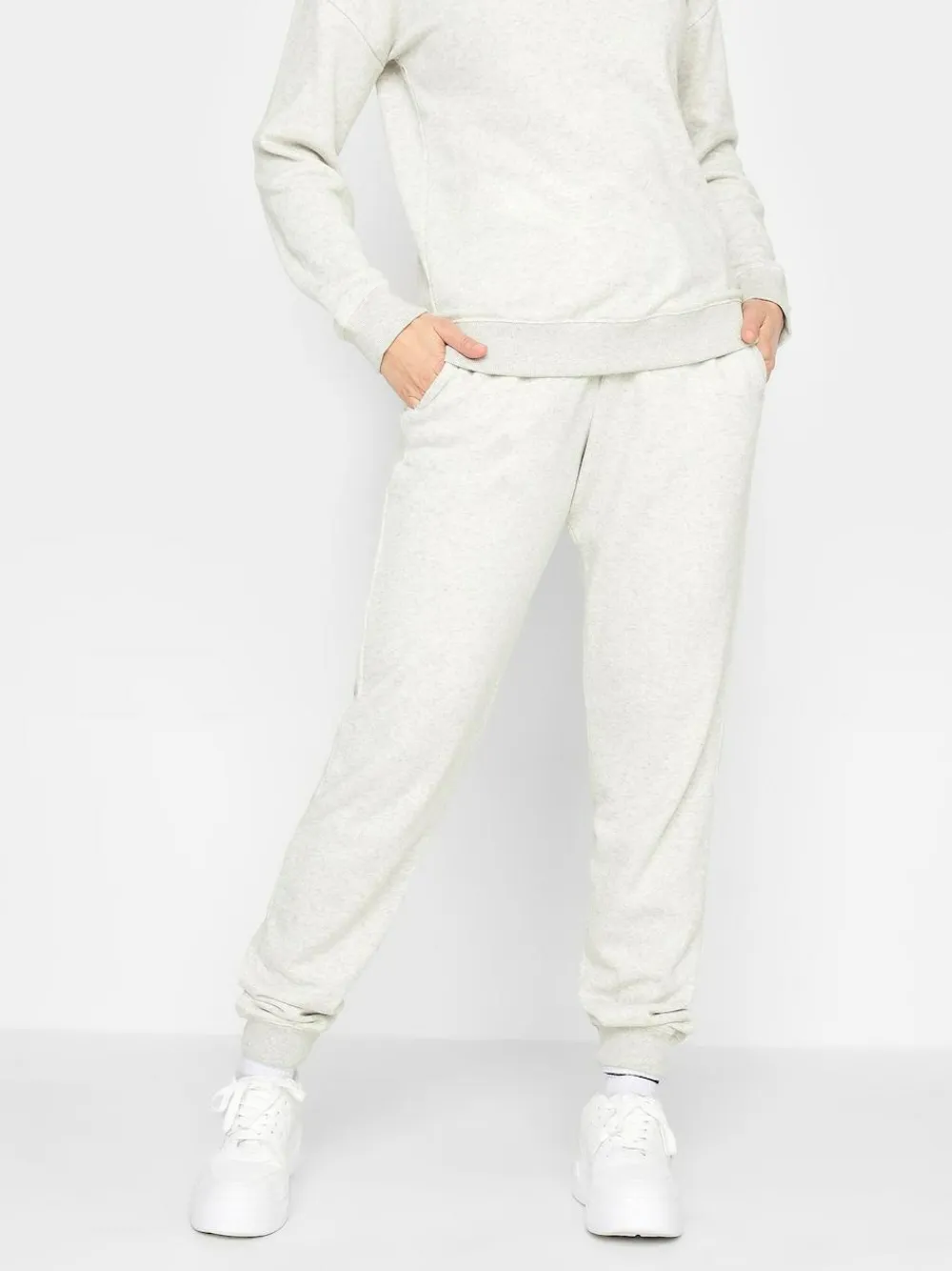 Long Tall Sally Grey Basic Cuffed Joggers^Women Leggings & Sweatpants