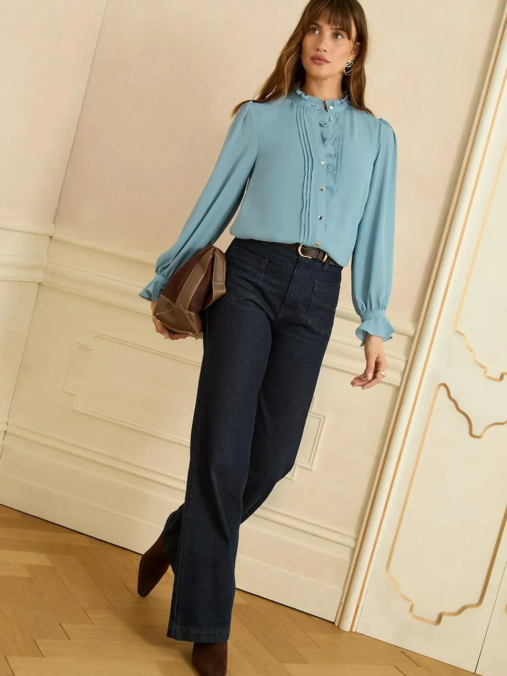 Love & Roses Long Sleeve Frill Detail Blouse^Women Tops & T-Shirts|Blouses & Shirts