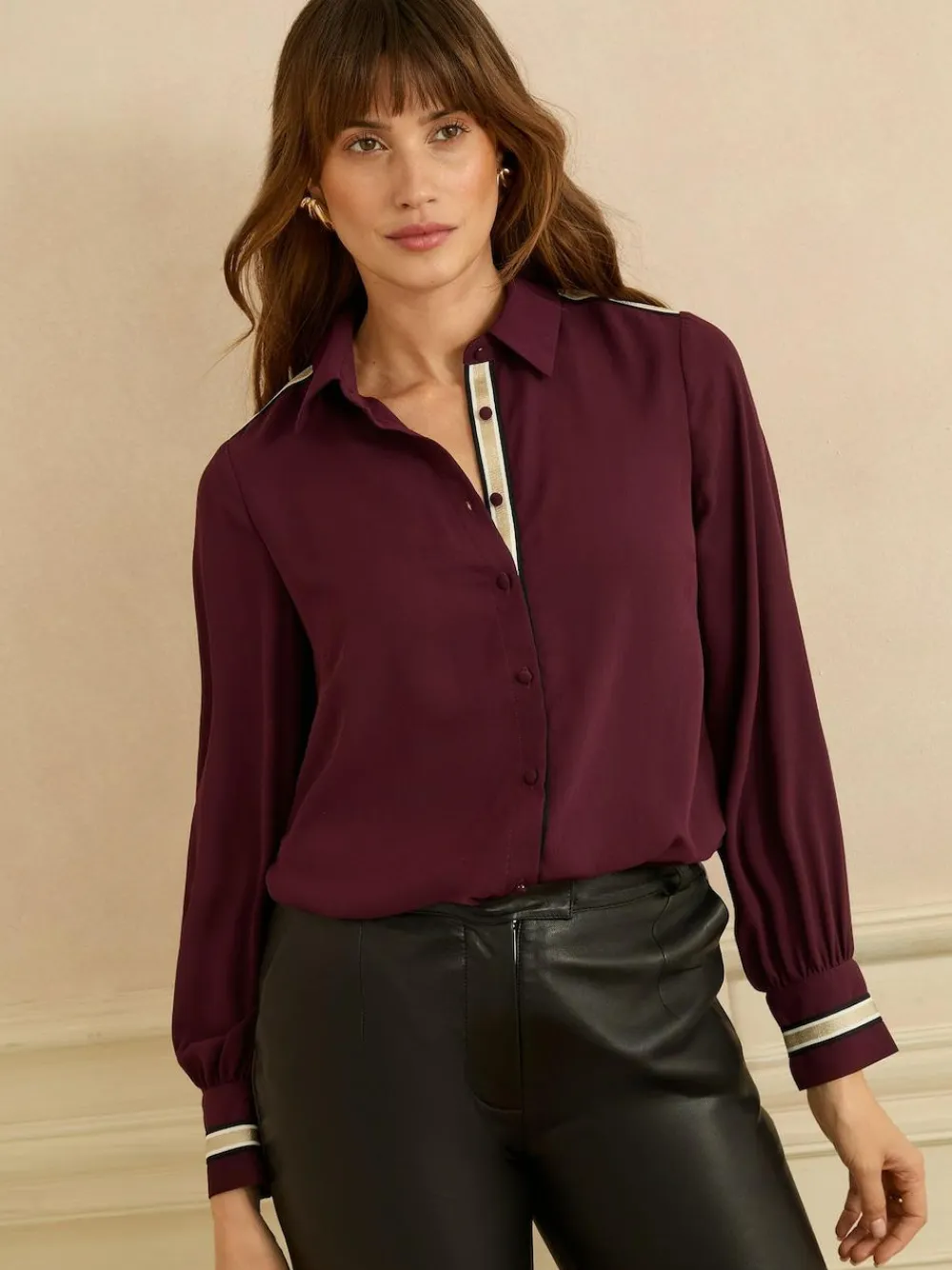 Love & Roses Button Through Long Sleeve Shirt^Women Occasionwear|Blouses & Shirts