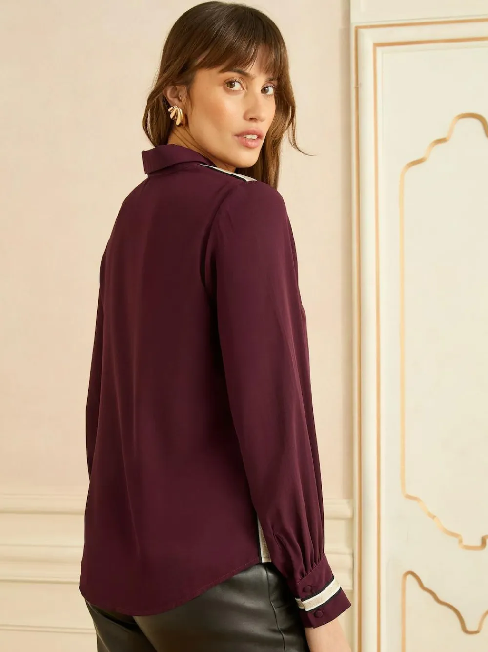 Love & Roses Button Through Long Sleeve Shirt^Women Occasionwear|Blouses & Shirts