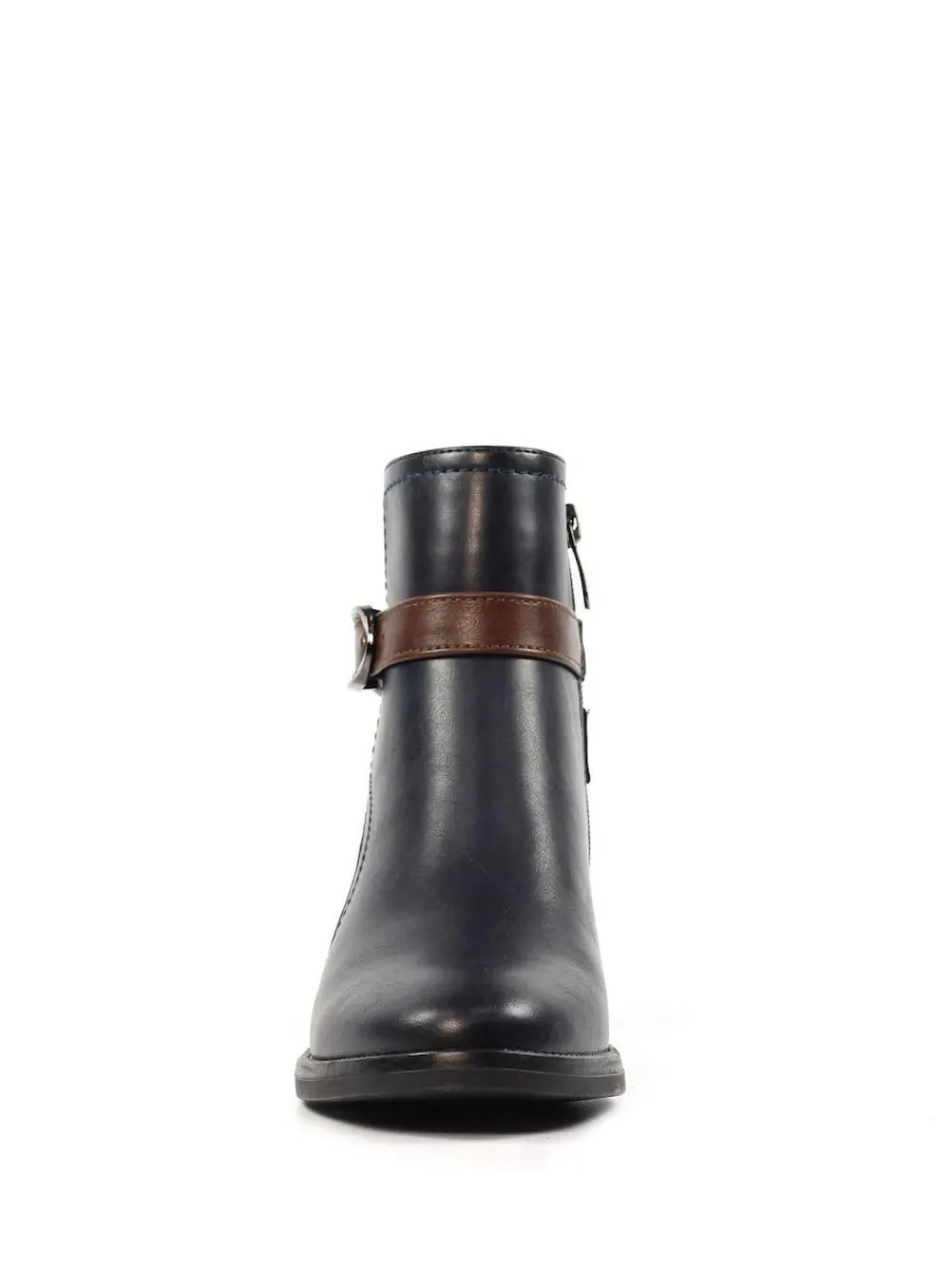 Discount Lunar Blue Cassie Low Heel Ankle Boots