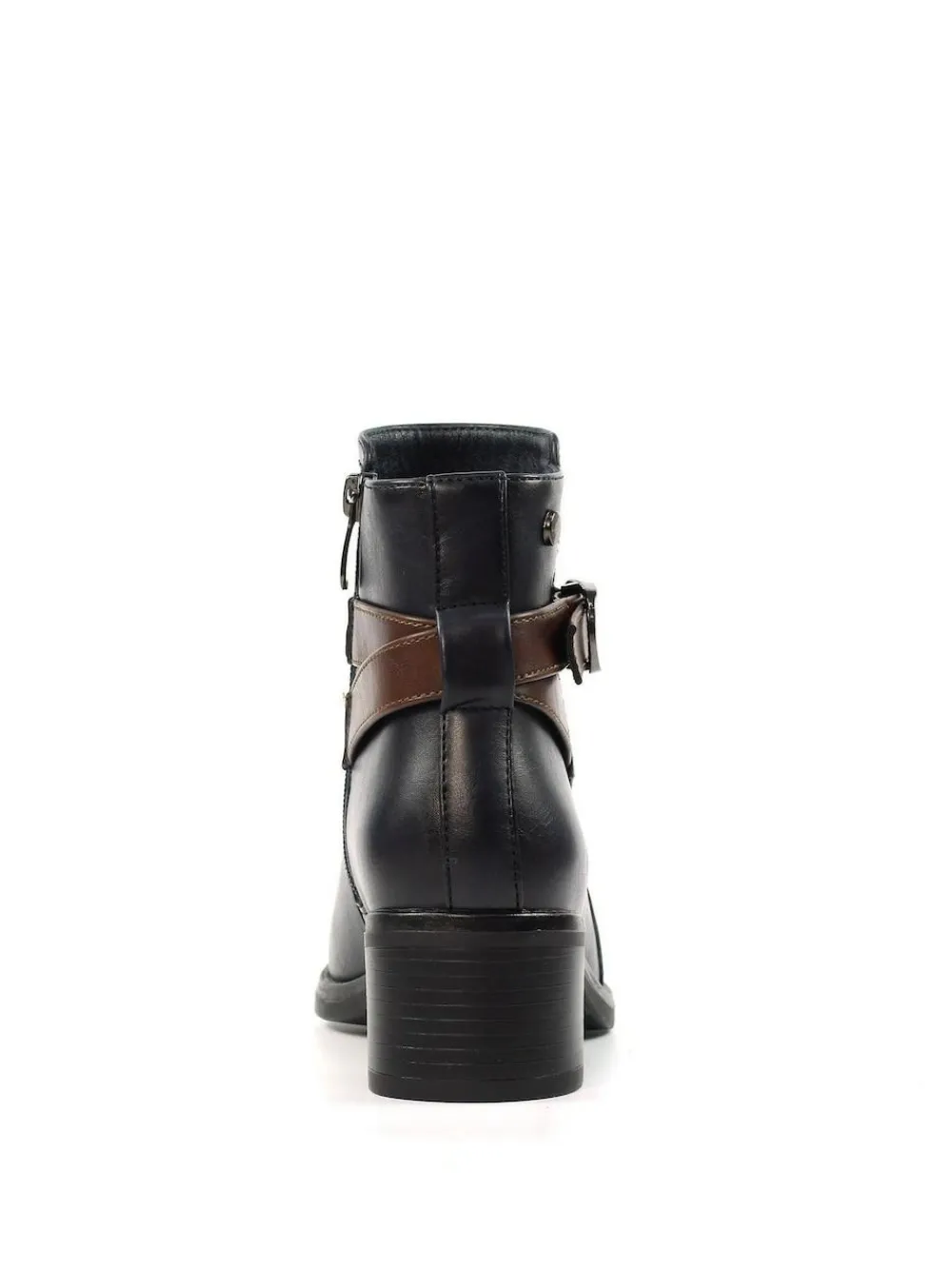 Discount Lunar Blue Cassie Low Heel Ankle Boots