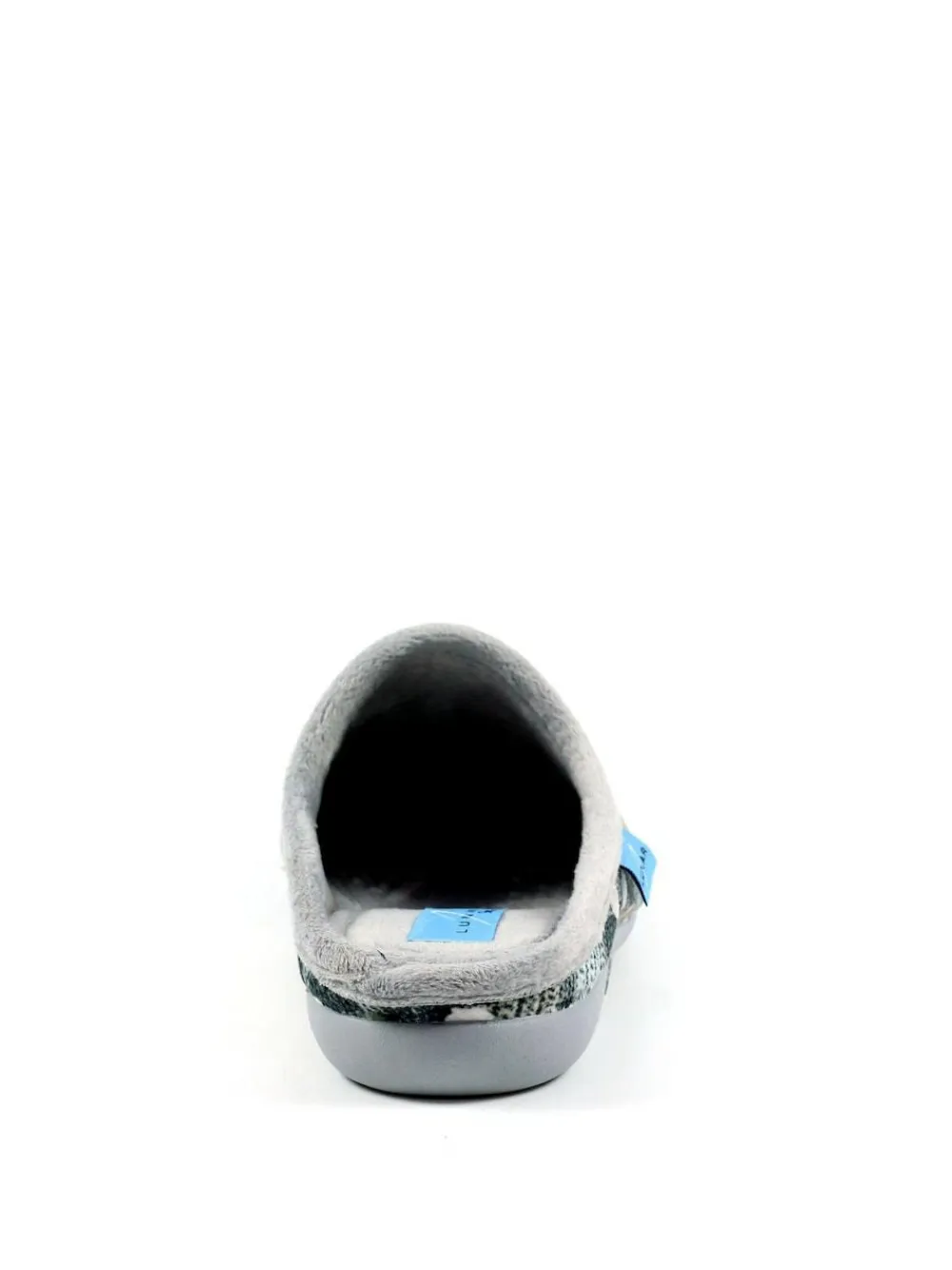Hot Lunar Grey Crackle Spotty Mule Slippers