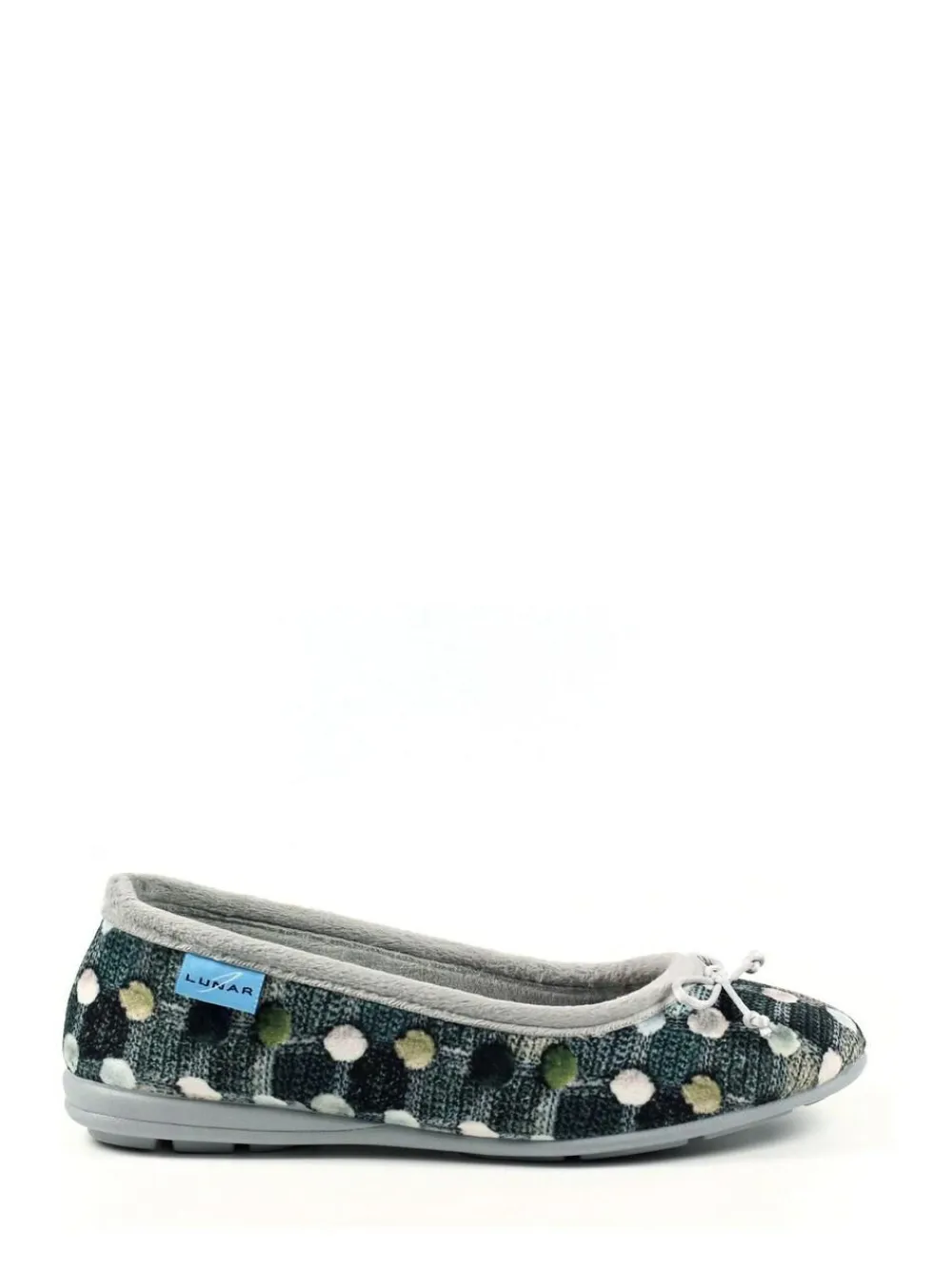 Online Lunar Ladies Ballerina Slippers Grey