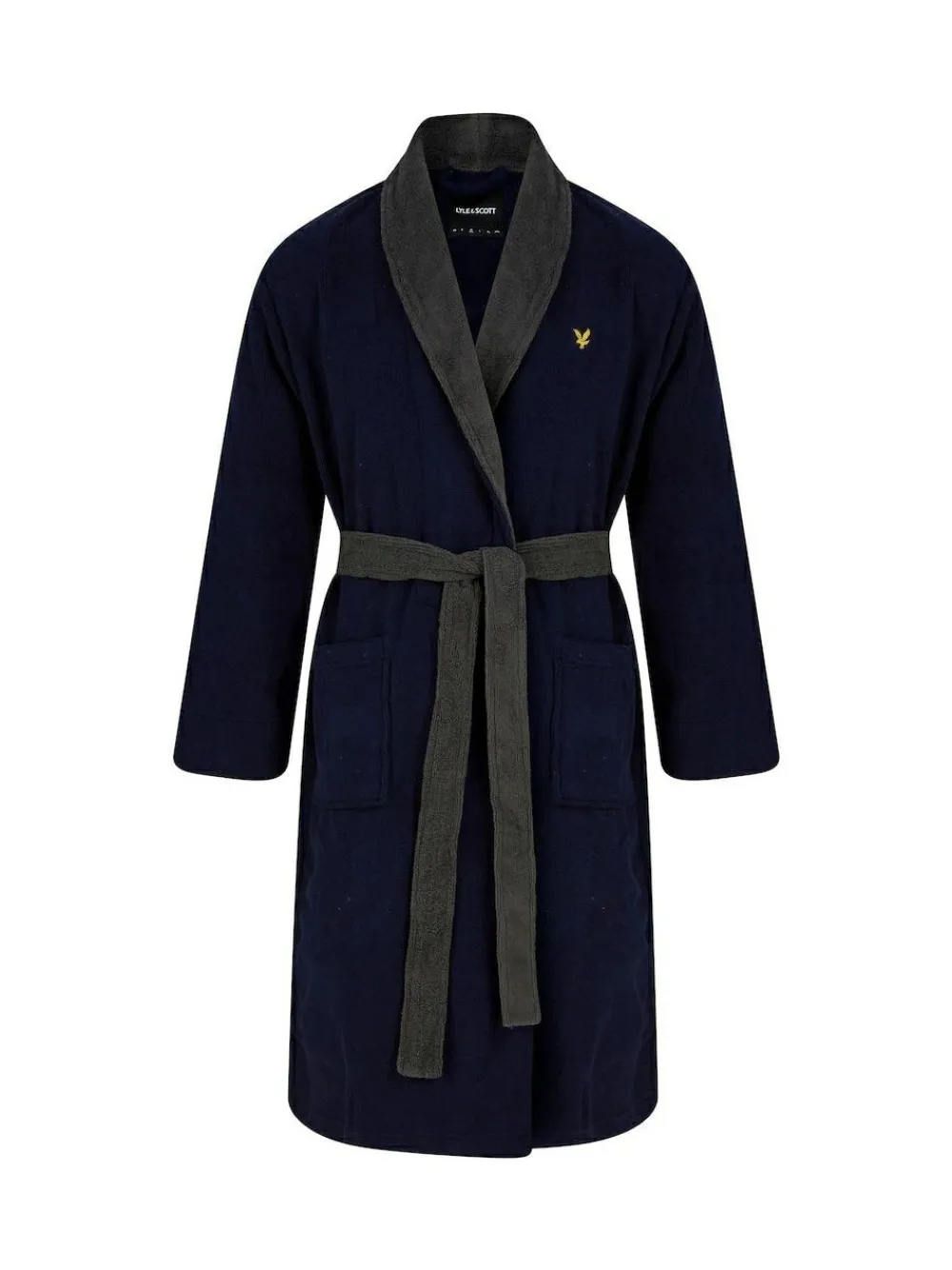 Lyle & Scott Adrian Bathrobe Navy Blue
